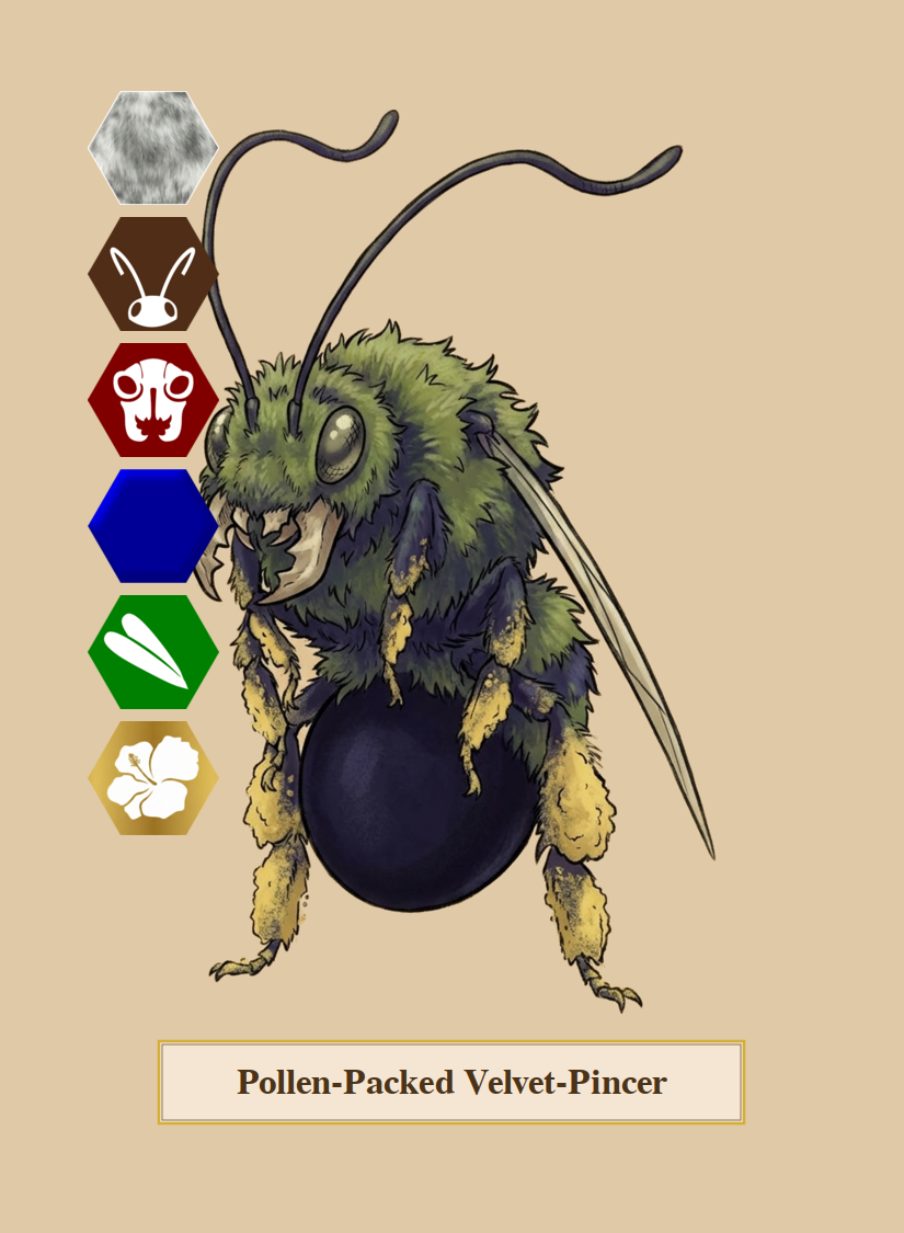 Pollen-Packed Velvet-Pincer